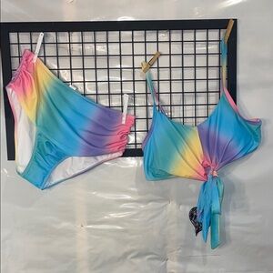 Pastel Tie-Dye Bikini set